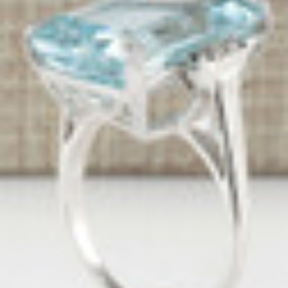 10.48CT Blue Gem 925 Sterling Silver Ring  NWOT - Picture 4 of 7